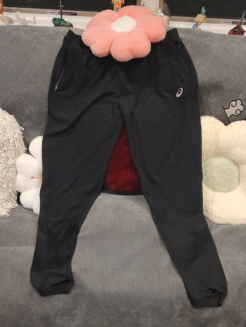 ASICS Black Men's Performance Jogger Pants Size XL